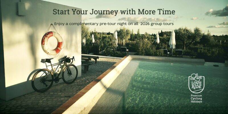 Complimentary extra night for group bike tours in 2026
